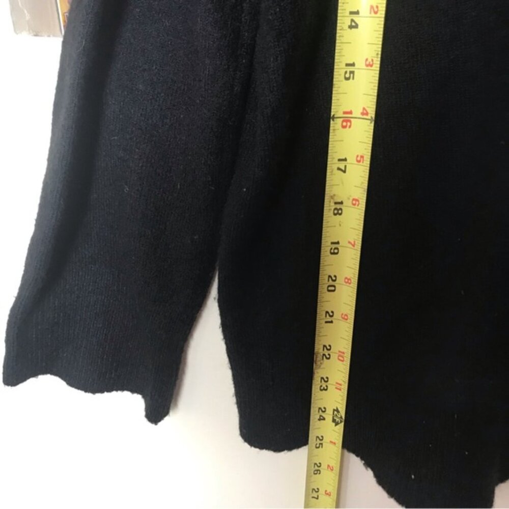 OAK + FORT Oversized Crop Mock Neck Wool Blnd Sweater Knit Turtleneck Boxy Top M - Picture 14 of 14